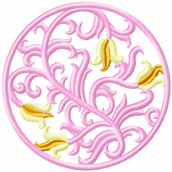 Floral Filigree Embroidery Design 5